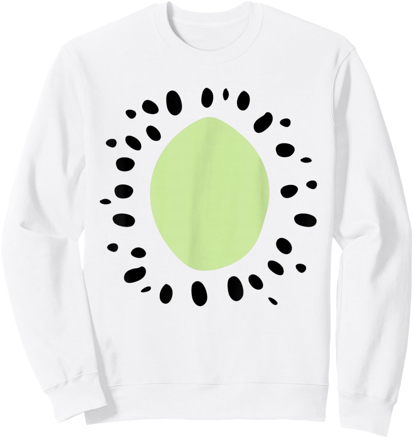 Kiwi Halloween Costume Cute Easy Fruit DIY Halloween Sweatshirt - Sweatshirt | White