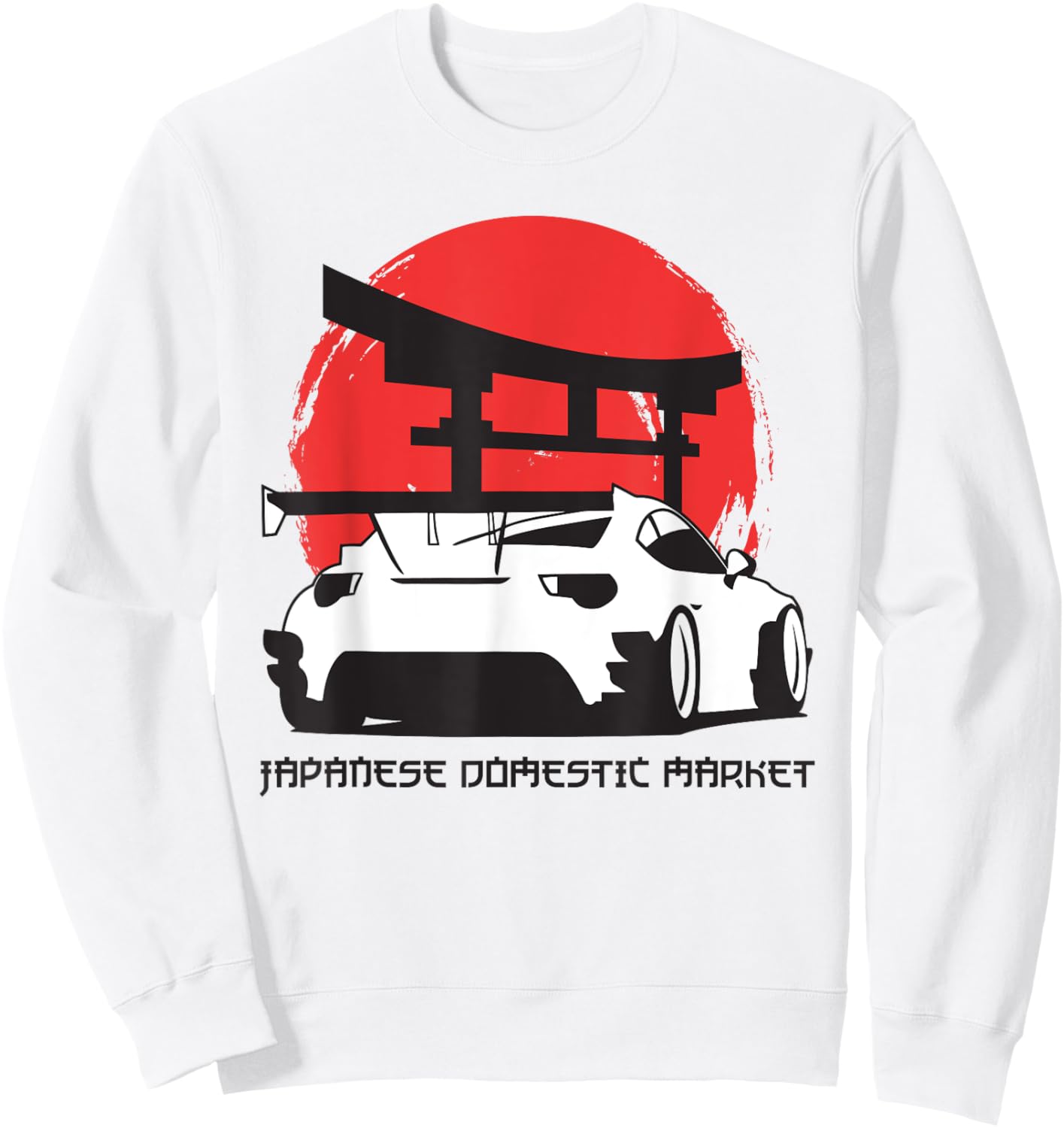 JDM Japan Motorsport Tuning Car 90s Sweatshirt - Sweatshirt | White
