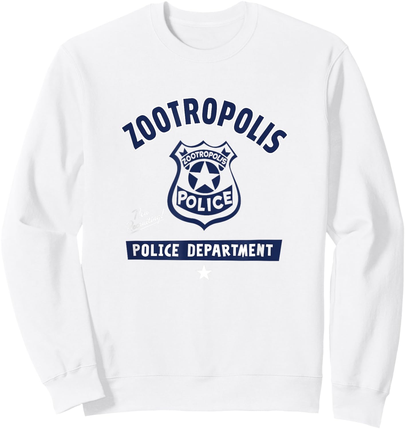 Disney Zootopia Police Department Badge Small Sweatshirt - Sweatshirt | White