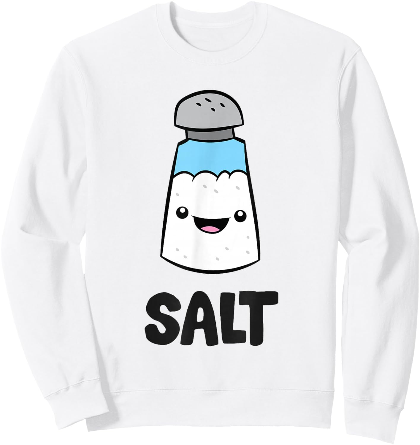 Salt Costume Matching Pepper and Salt Couple Sweatshirt - Sweatshirt | White