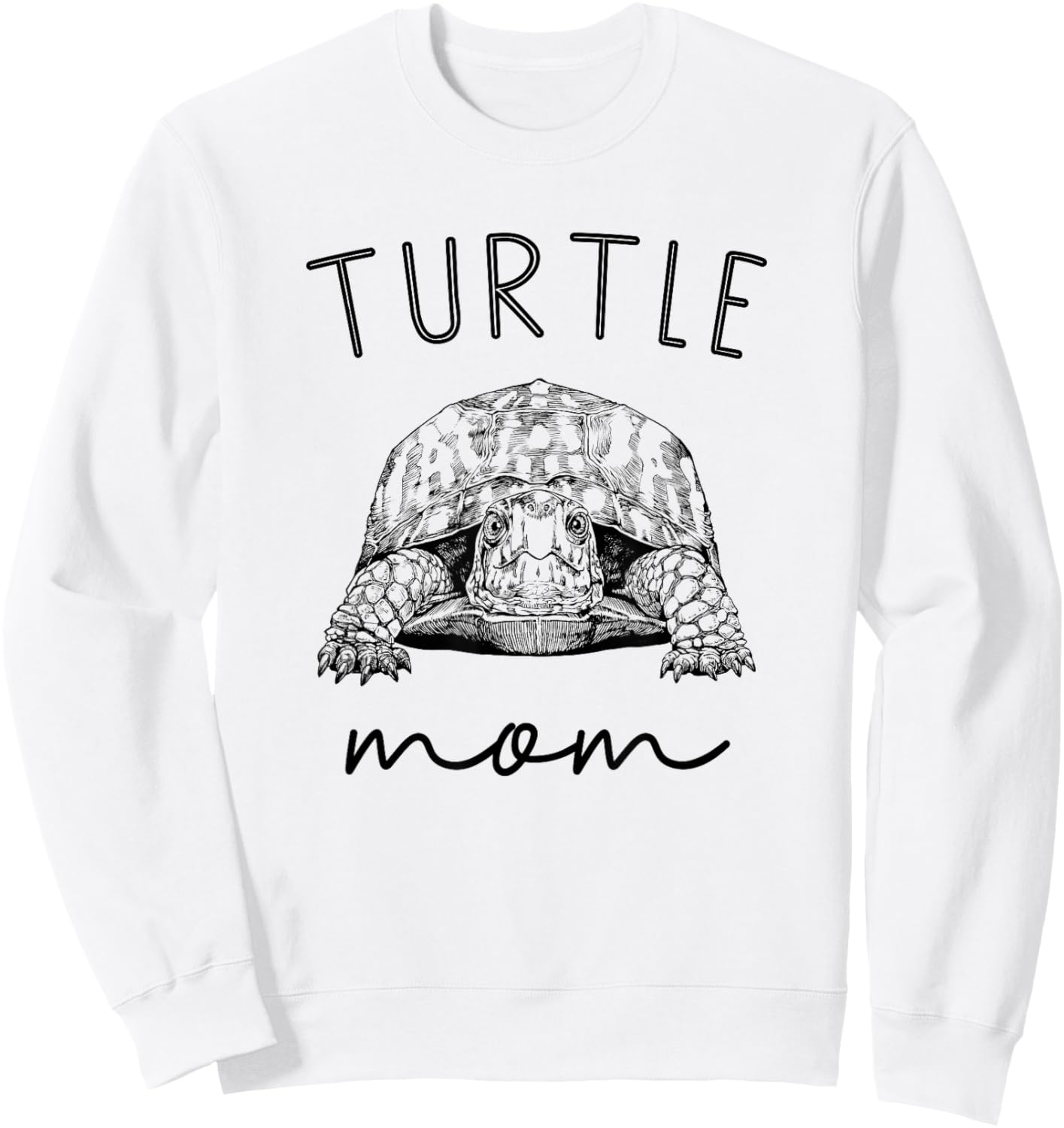 Turtle Mom Pet Eastern box turtle Mama Sweatshirt - Sweatshirt | White
