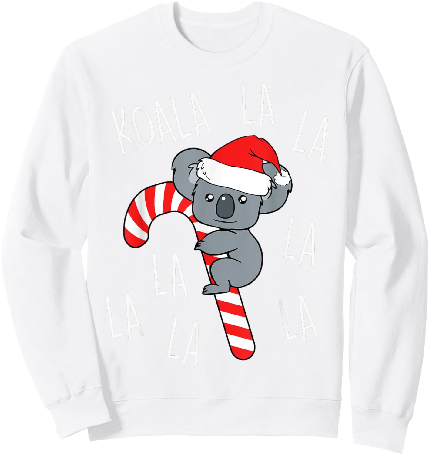 Koala La La La - Aussie Xmas Pun Funny Australian Christmas Sweatshirt - Sweatshirt | White