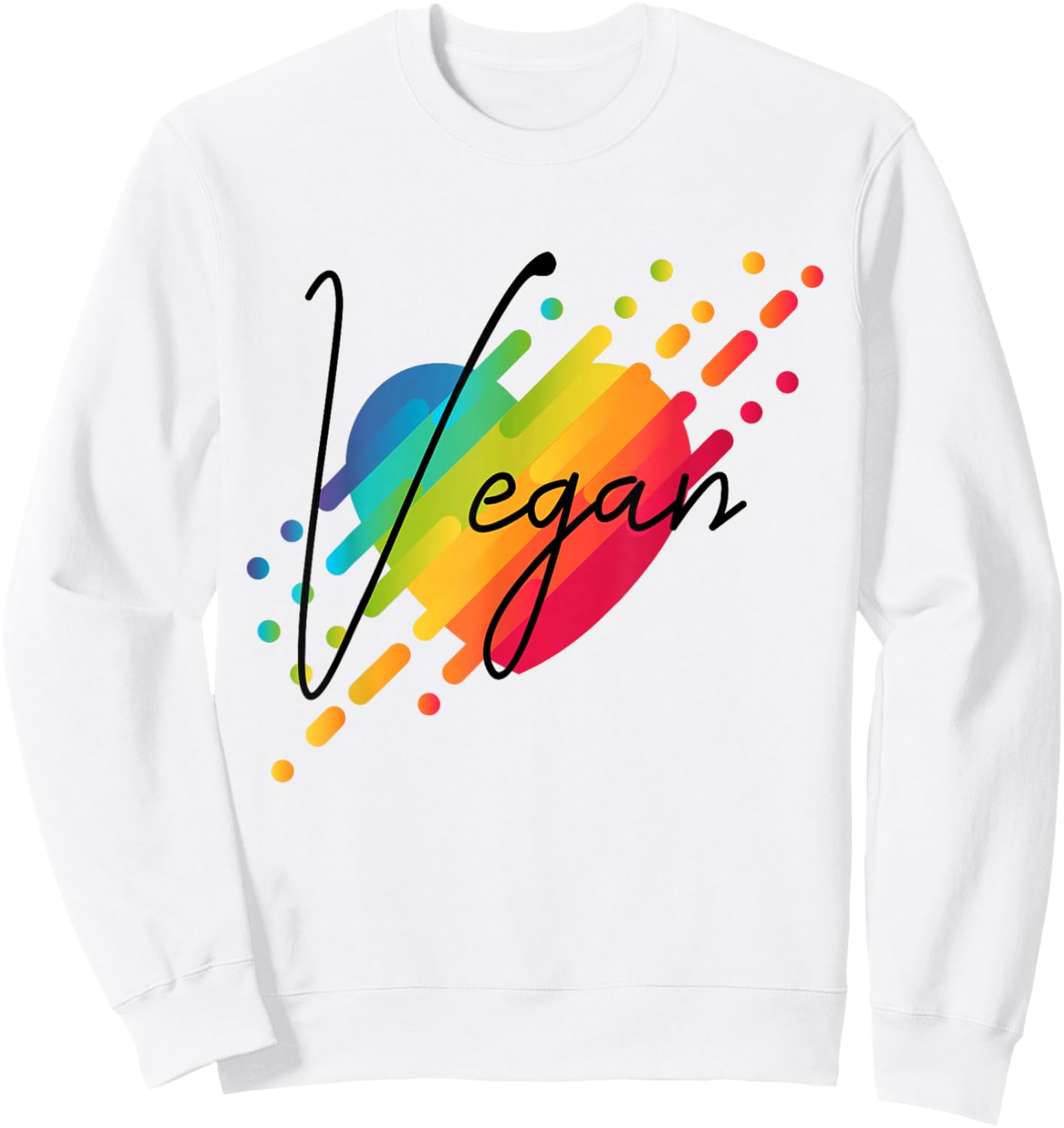 Veganism Heart Vegan Sweatshirt - Sweatshirt | White