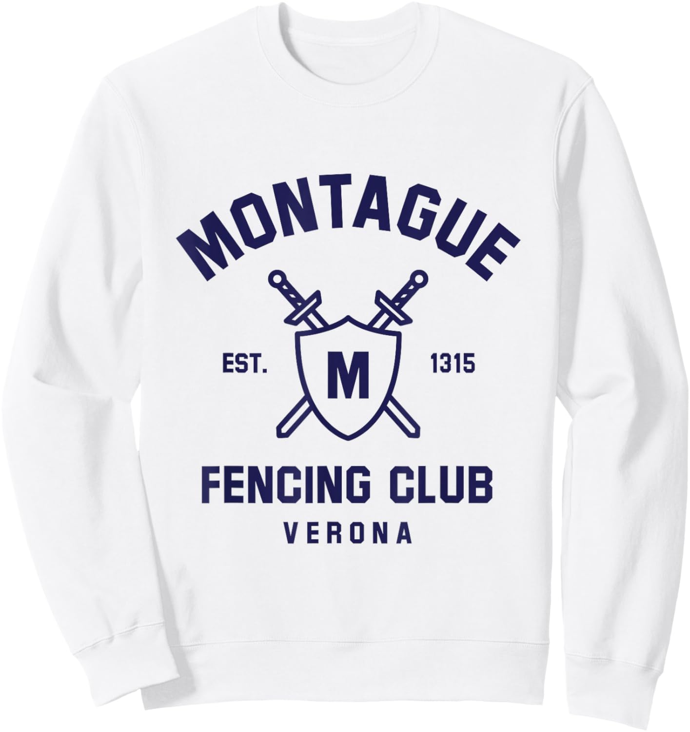 Montague Fencing Club Sweatshirt - Sweatshirt | White