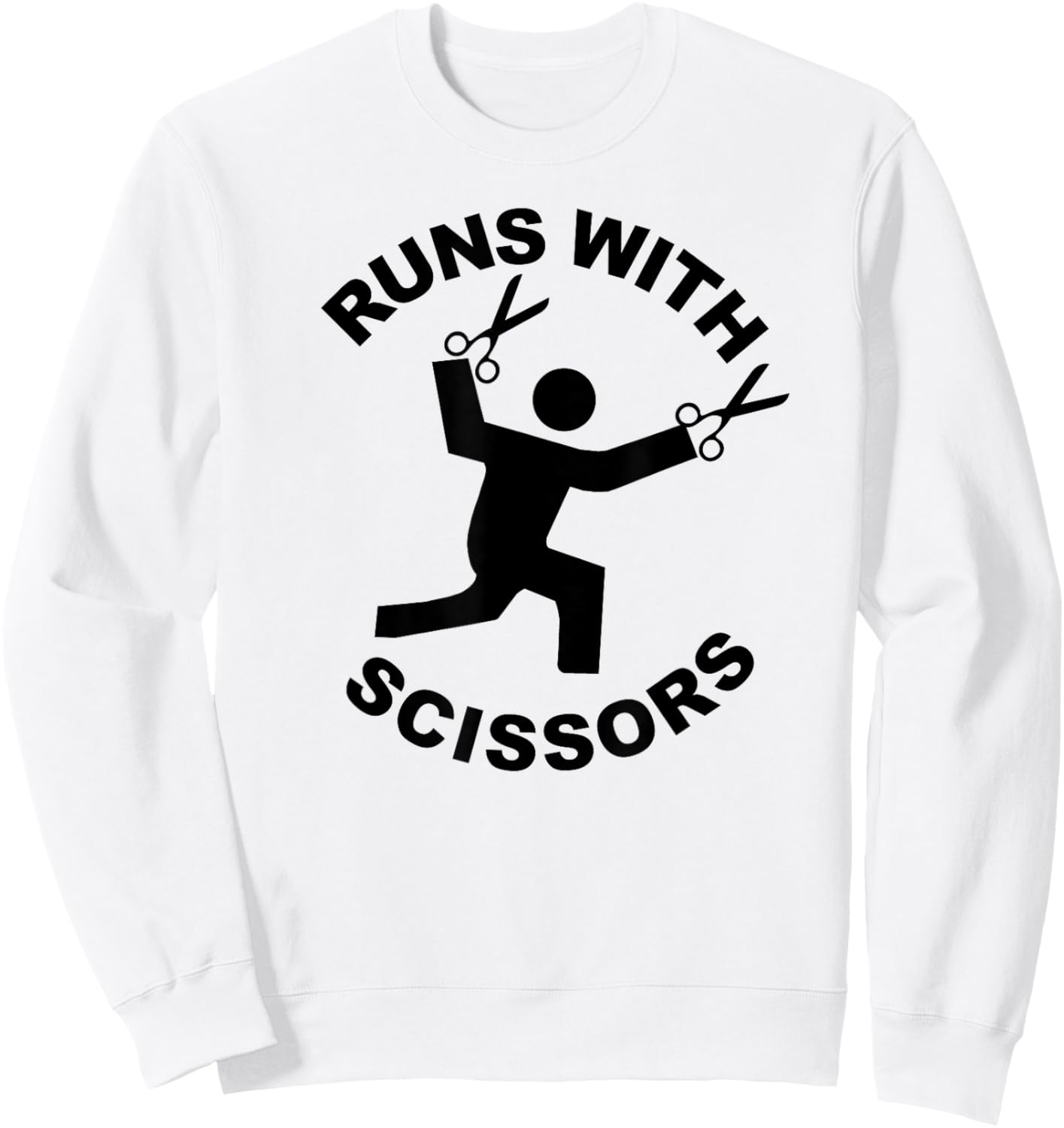 Runs with Scissors Sweatshirt - Sweatshirt | White