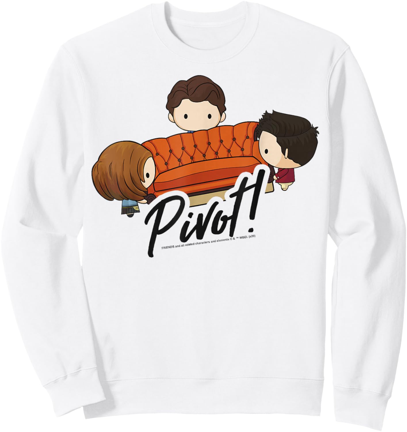 Friends Chibi Pivot Sweatshirt - Sweatshirt | White