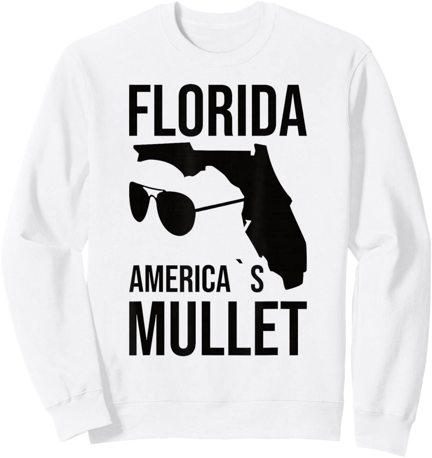 Florida America´s Mullet West Coast Sweatshirt - Sweatshirt | White
