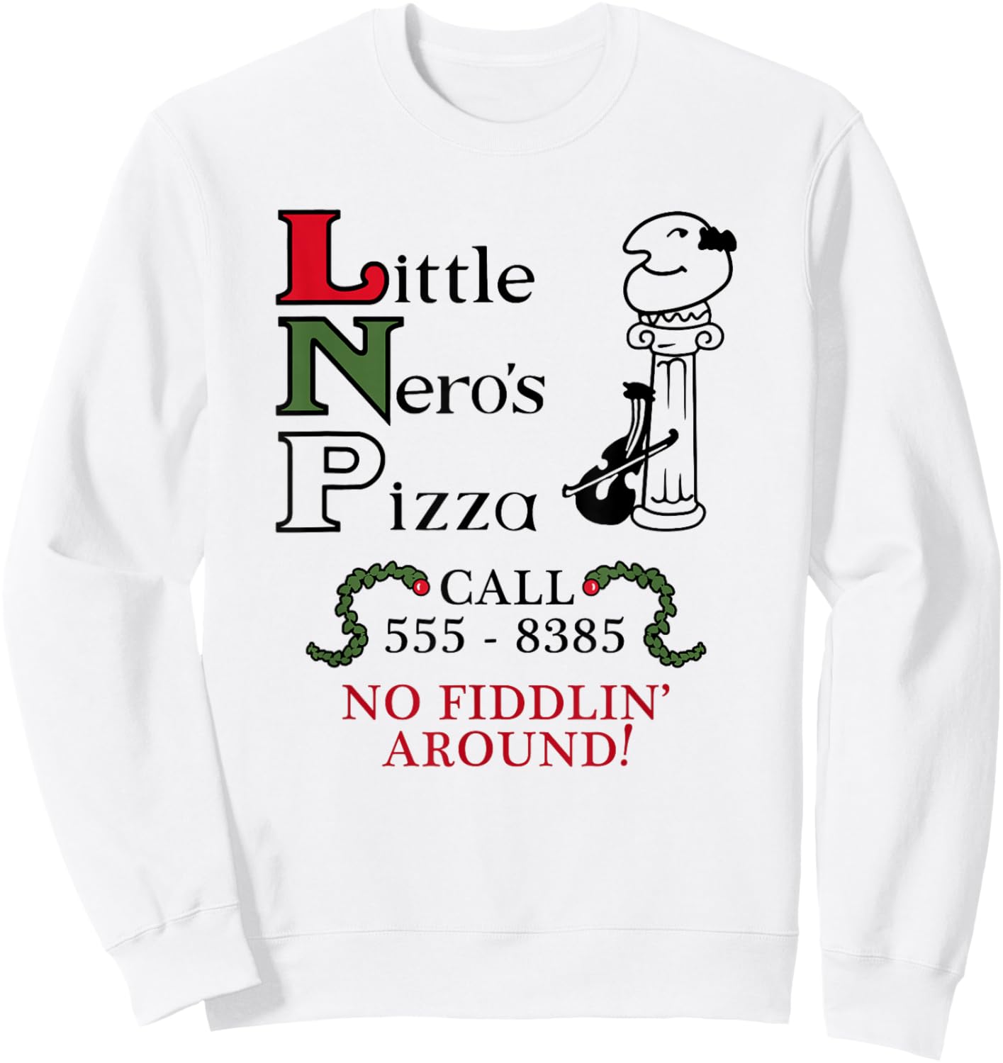 Little Nero's Pizza Sweatshirt - Sweatshirt | White