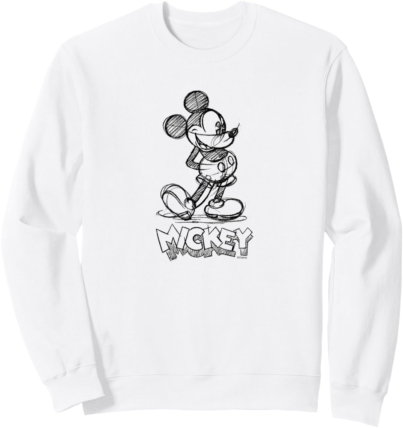 Mickey Mouse Sketch Sweatshirt - Sweatshirt | White