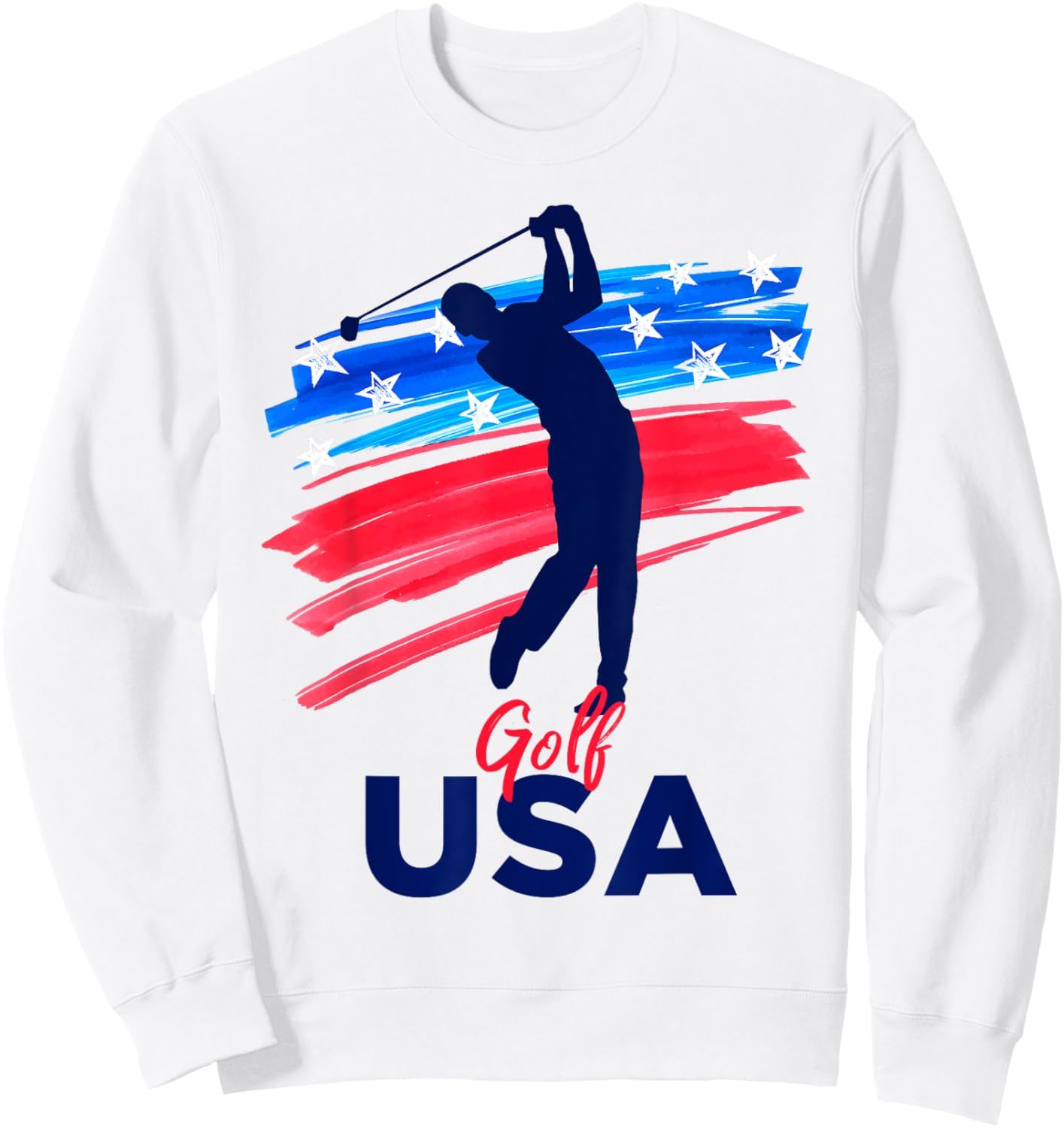 Golf USA Support the Team Shirt USA Golf Lover Sweatshirt - Sweatshirt | White