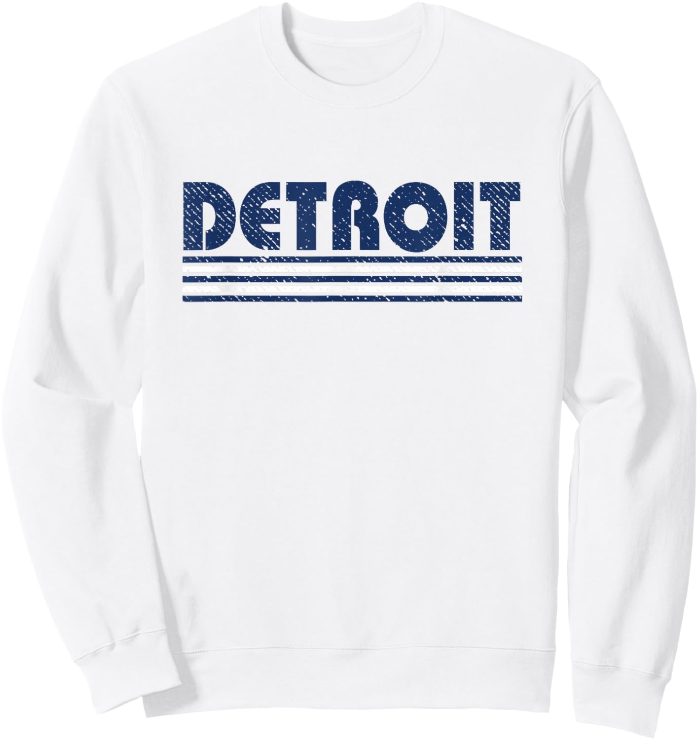 Detroit Vintage 80s Retro Style Orange Sweatshirt - Sweatshirt | White
