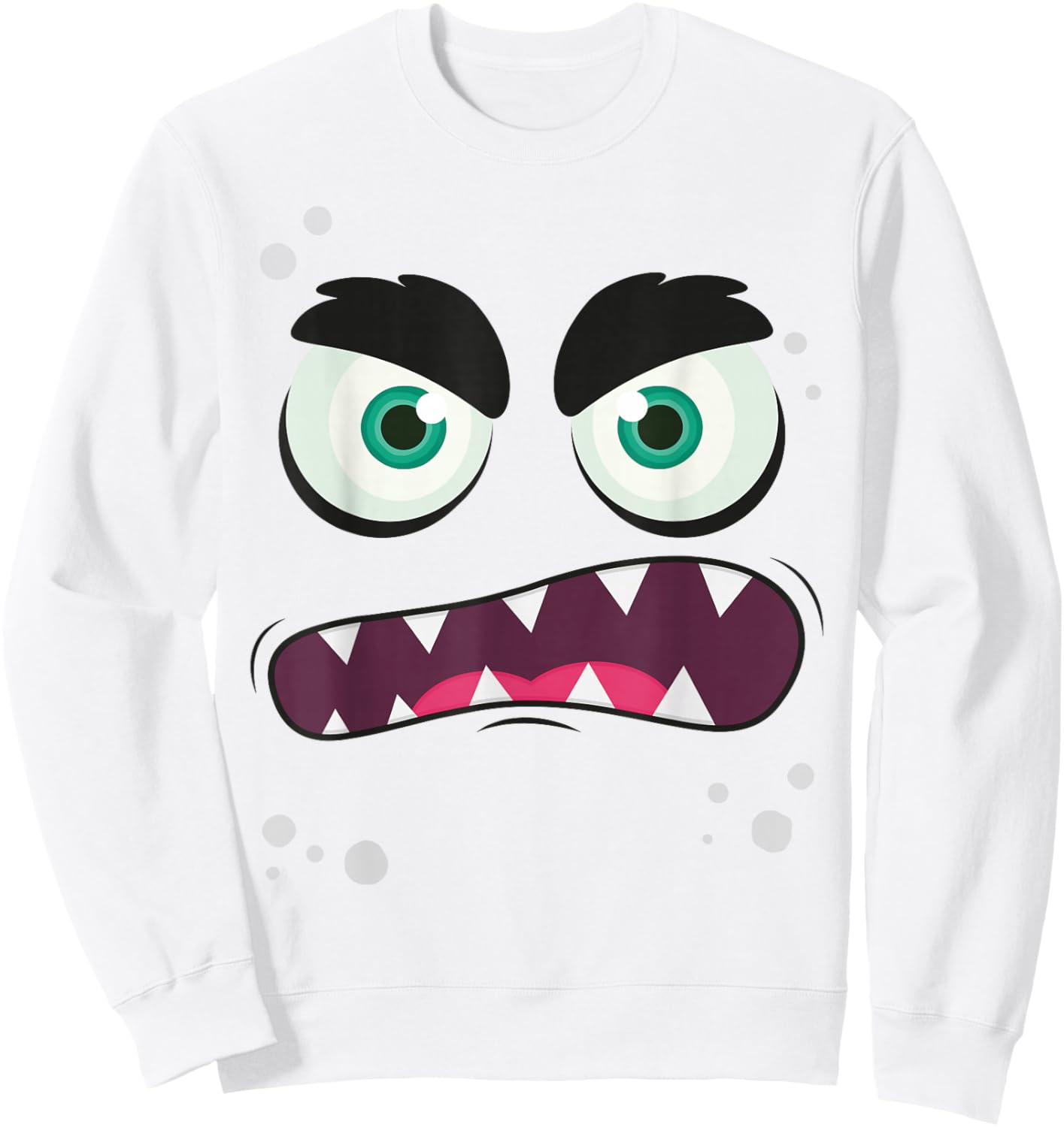 Monster Face Sweatshirt - Sweatshirt | White