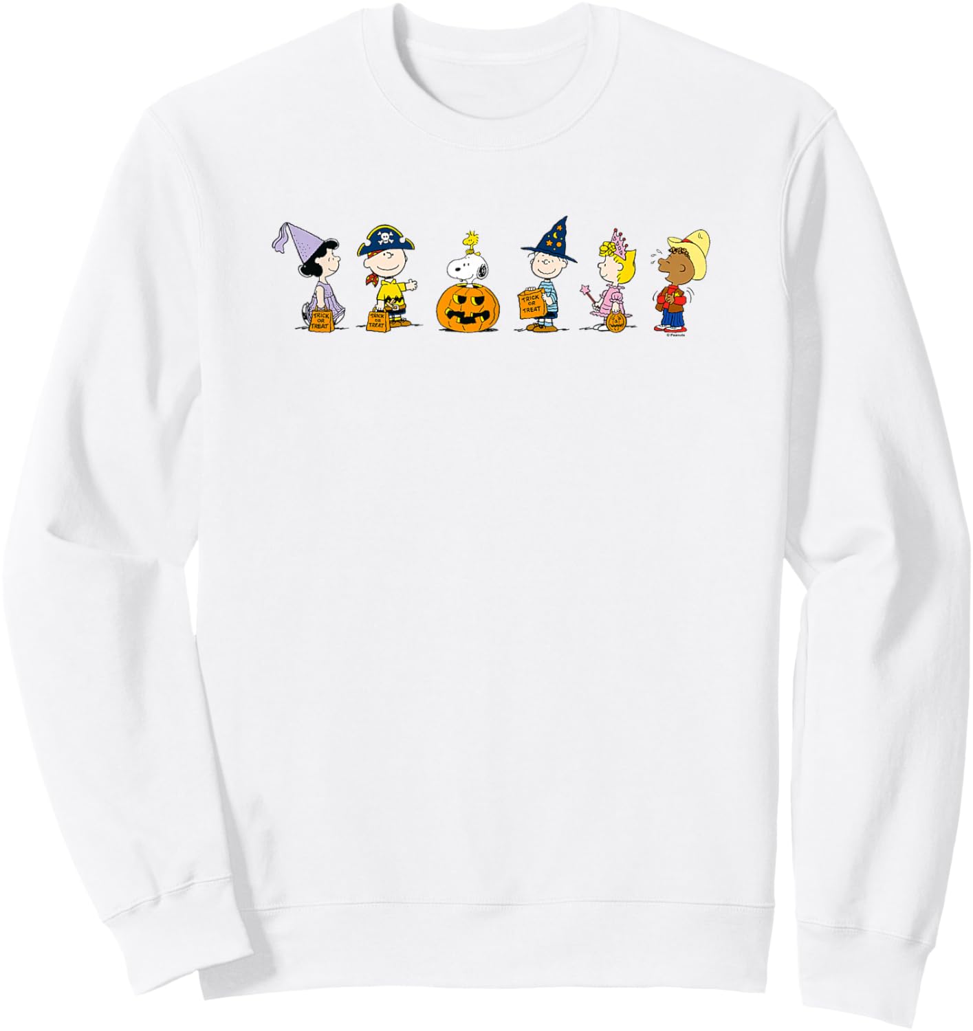 Peanuts Halloween Line Sweatshirt - Sweatshirt | White