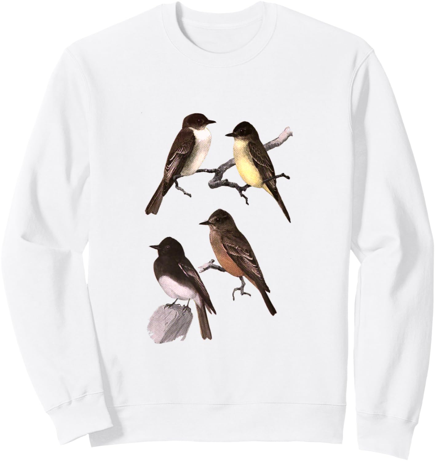 Phoebe Bird Sweatshirt - Sweatshirt | White