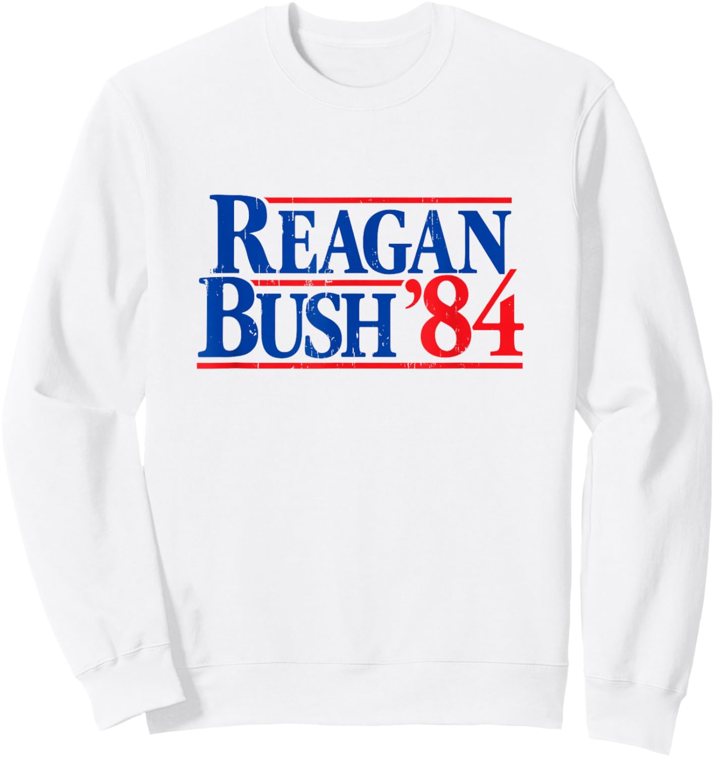 Reagan Bush '84 Vintage Republican Sweatshirt - Sweatshirt | White