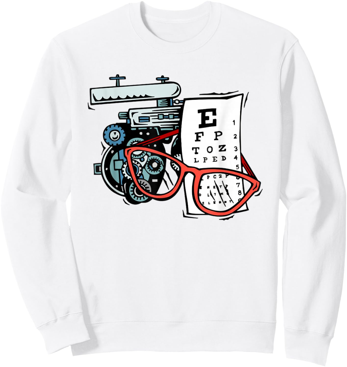 XQx2 Optometry Cool Ophthalmology Ophthalmologist Life Sweatshirt - Sweatshirt | White