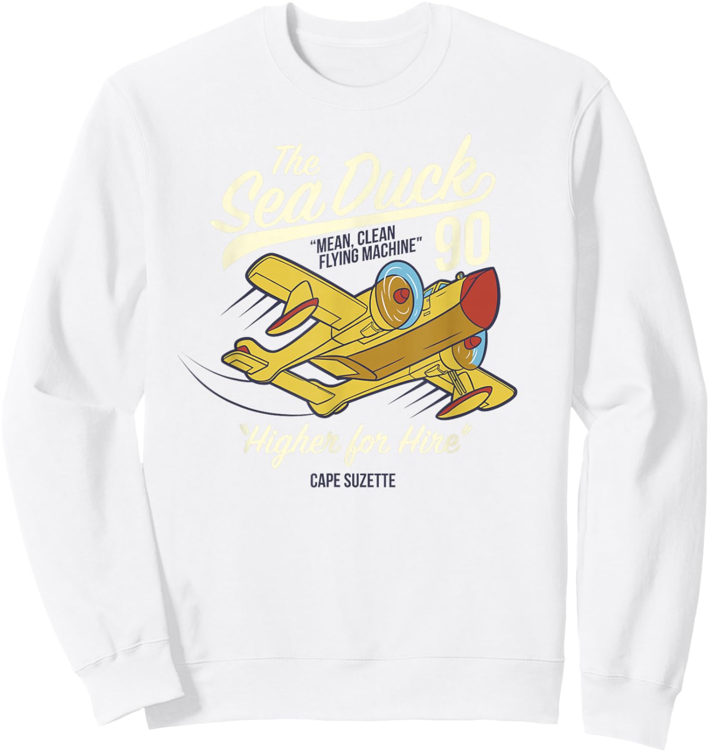 Talespin - Sea Duck Higher for Hire Cape Suzette Sweatshirt - Sweatshirt | White