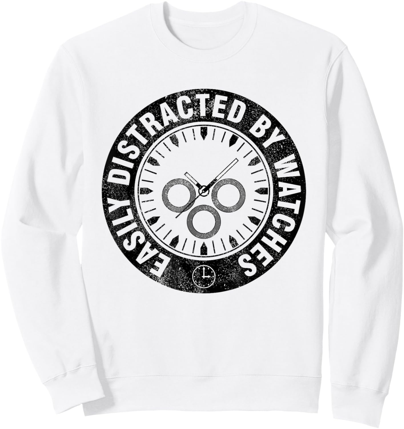 Watch Collector Gifts Watch Lover Horologist - Men's Grey Classic Fit Short Sleeve - Small Sweatshirt - Sweatshirt | White