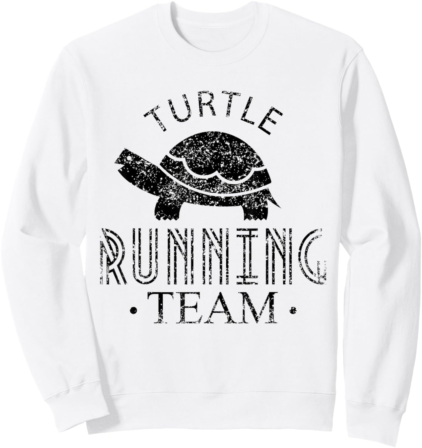 Turtle Running Team Jogging Jogger Run Runner Sweatshirt - Sweatshirt | White