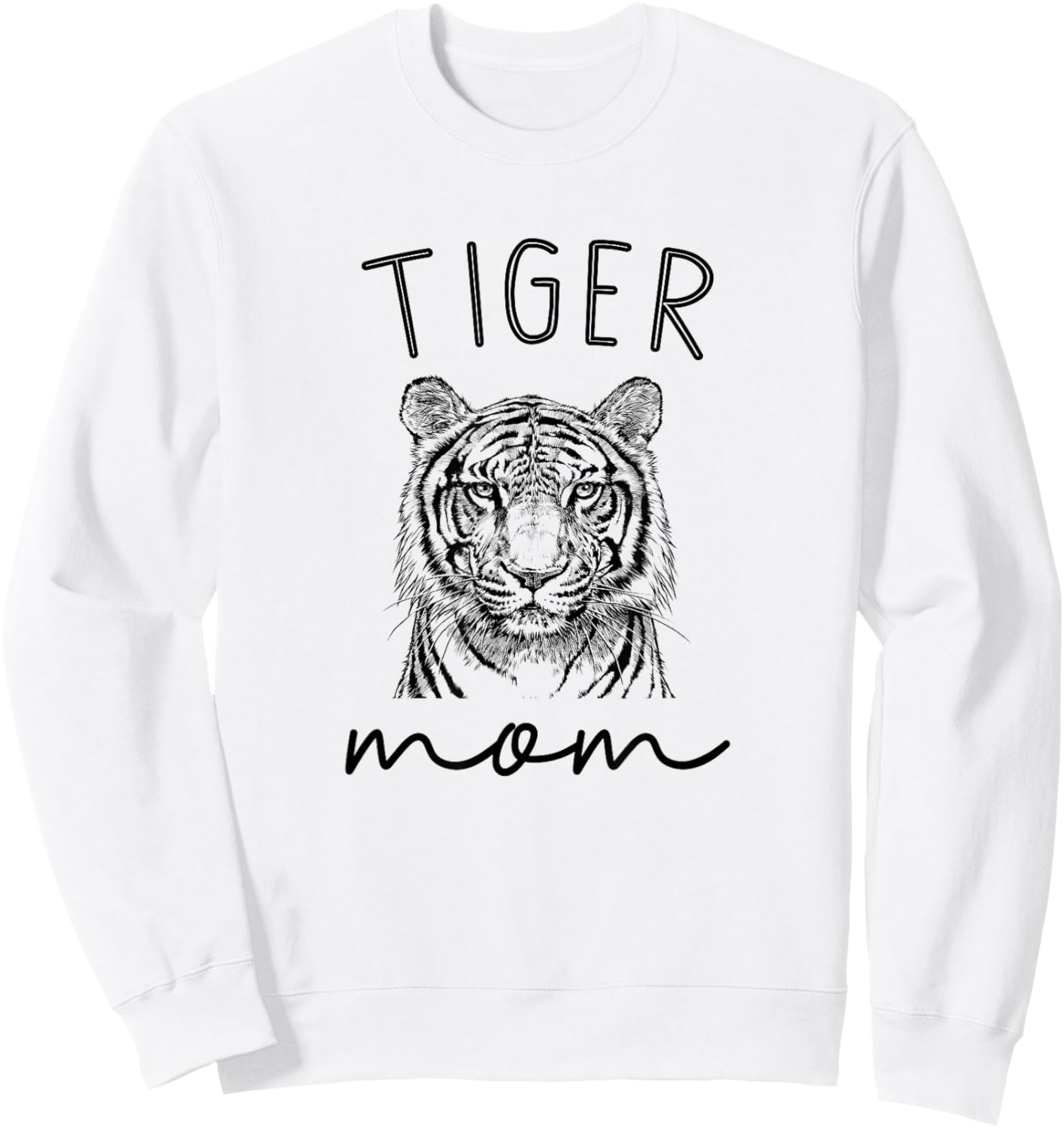 Tiger Mom Mother's Day Tiger Lovers Sweatshirt - Sweatshirt | White