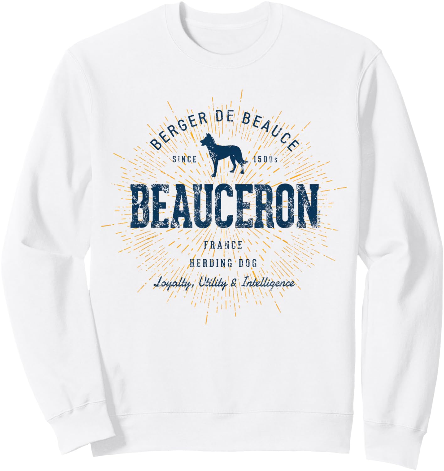 Berger de Beauce Vintage Beauceron Sweatshirt - Sweatshirt | White