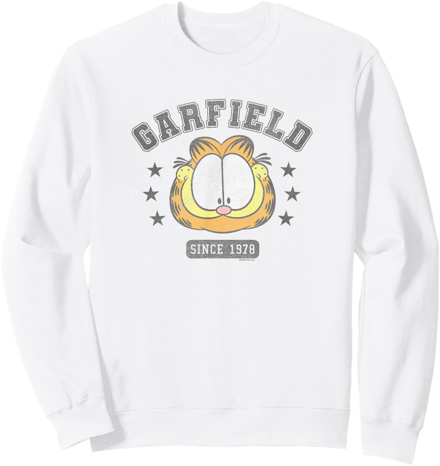 Garfield Big Face College Since 1978 Sweatshirt - Sweatshirt | White