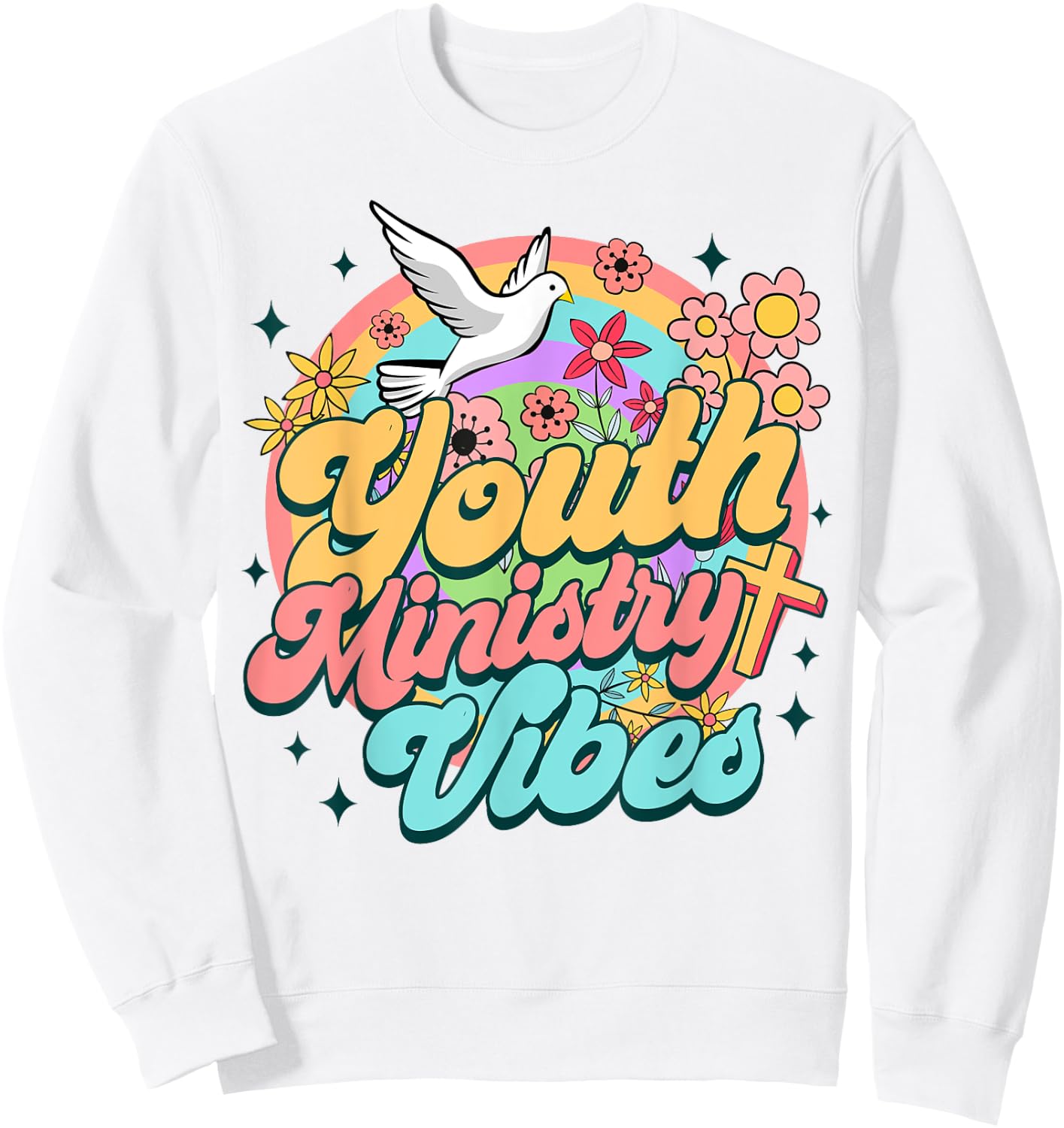 Christian Faith Religious Youth Pastor Youth Ministry Vibes Sweatshirt - Sweatshirt | White