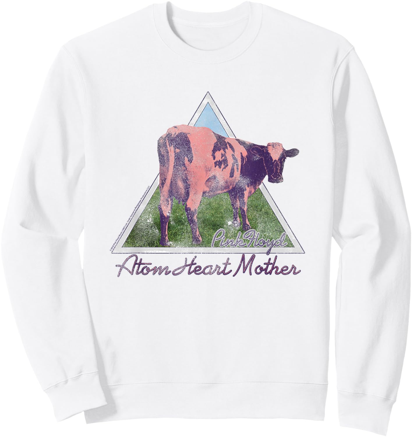 Pink Floyd Atom Mother Heart Pyramid Sweatshirt - Sweatshirt | White