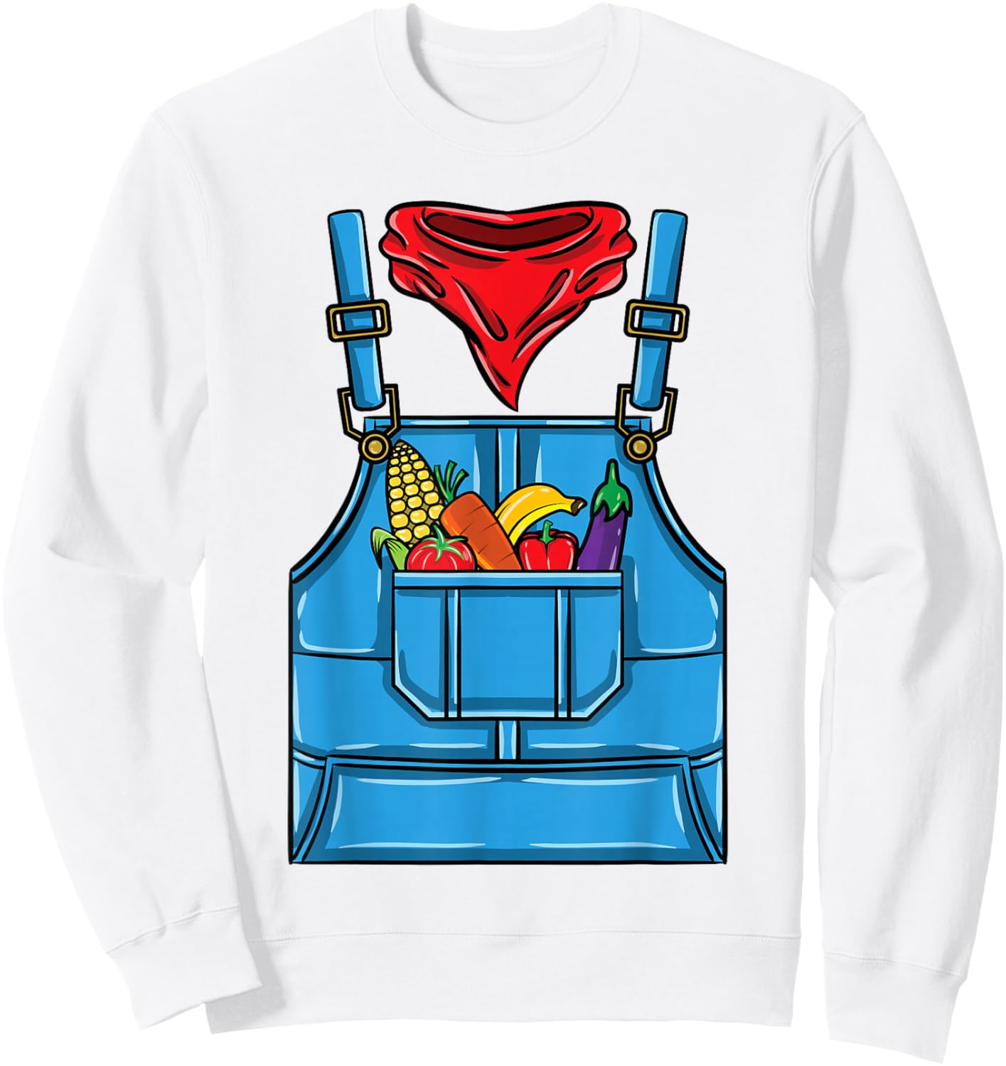 Farmer Costume Halloween Sweatshirt - Sweatshirt | White