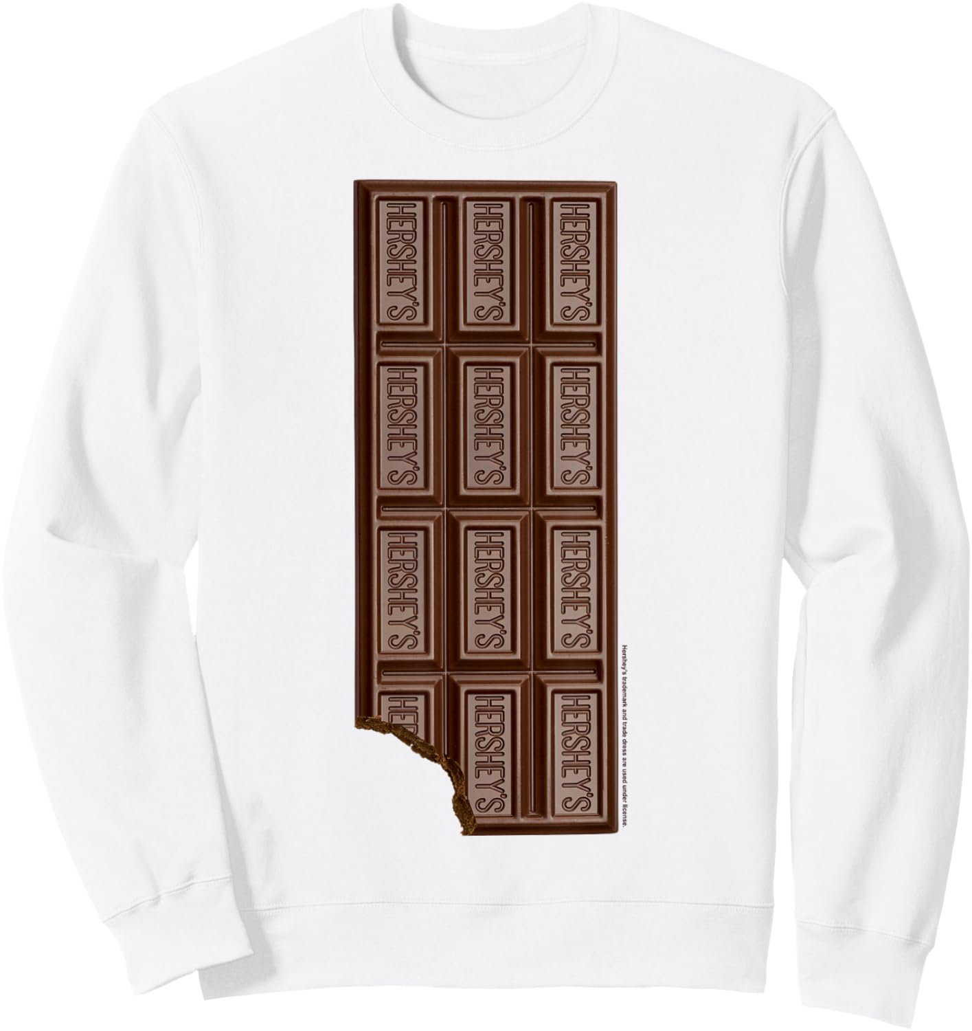 Hershey's Chocolate Bar Bitten Sweatshirt - Sweatshirt | White