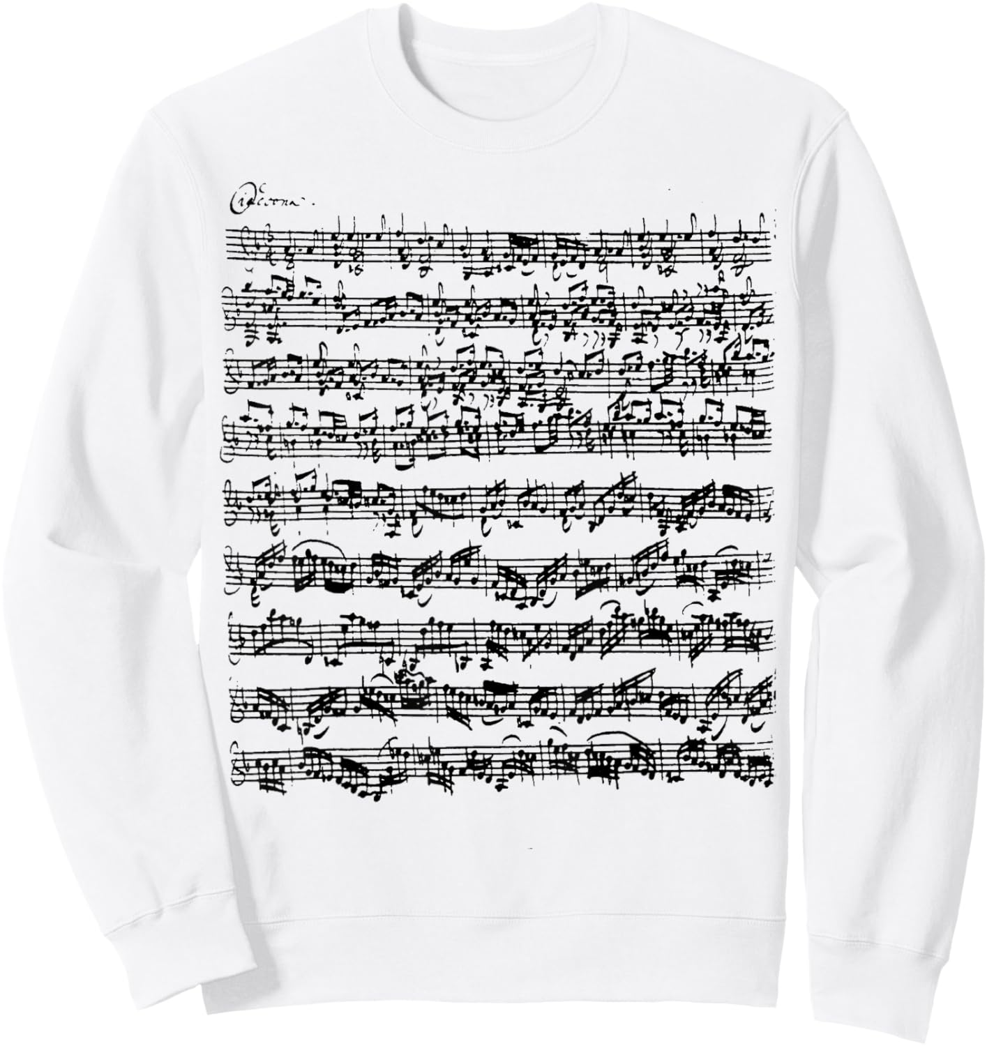 Partita Ciaconna Violin Bach Chaconne Sweatshirt - Sweatshirt | White