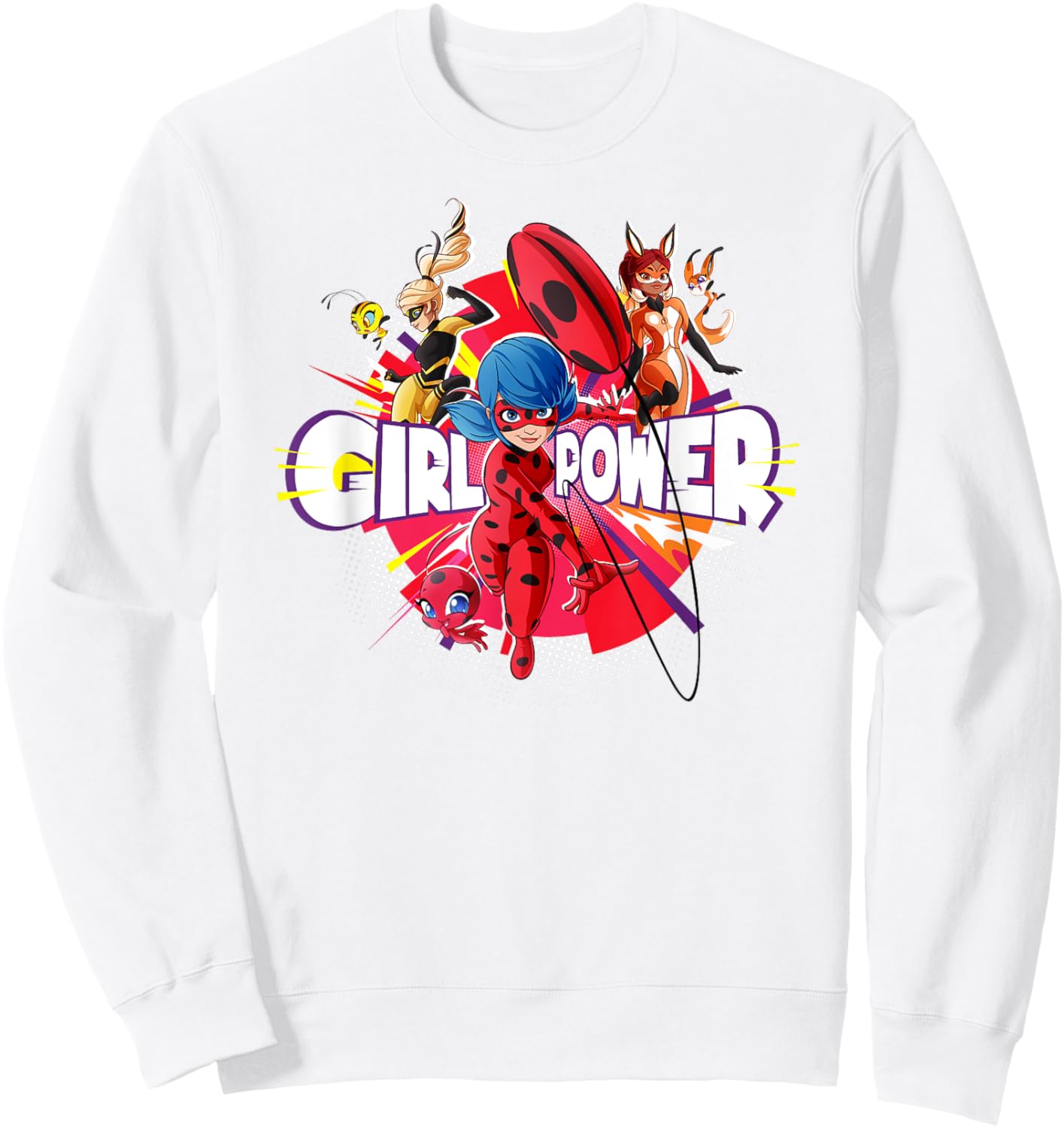 Miraculous Collection Ladybug Rena Rouge Queen Bee Power Sweatshirt - Sweatshirt | White