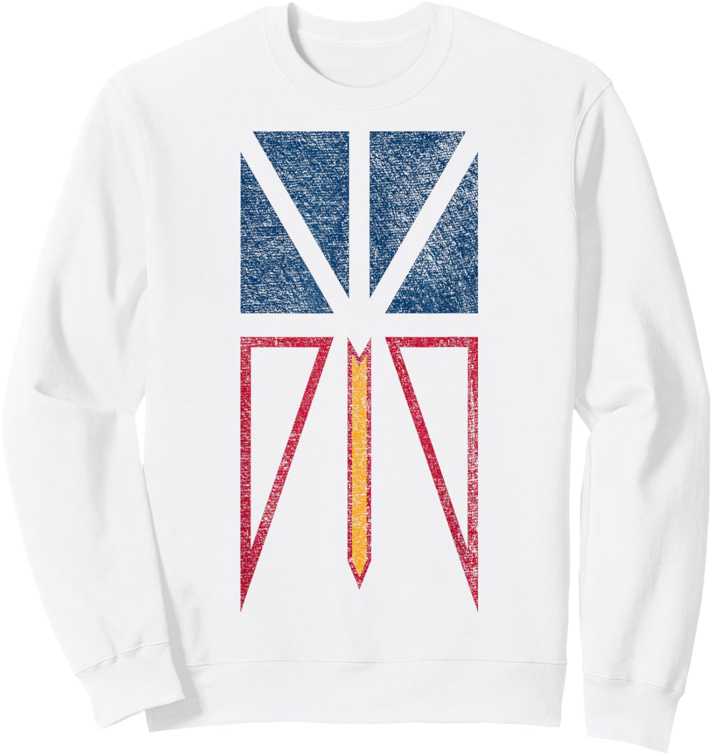 Newfoundland Labrador Flag Province Canada Sweatshirt - Sweatshirt | White