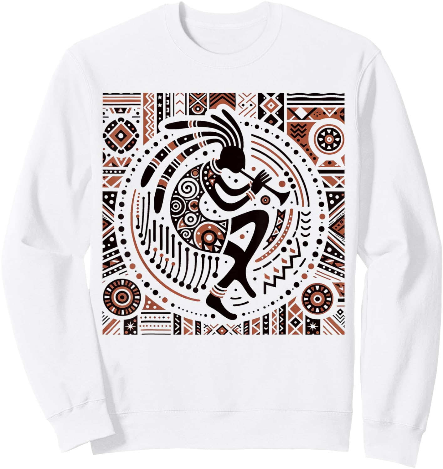 Kokopelli Native American Women Kids Kokopelli Sweatshirt - Sweatshirt | White