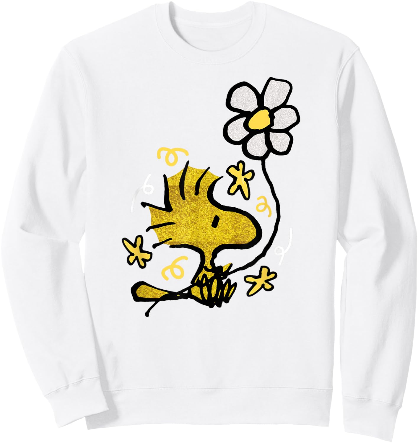 Peanuts - Woodstock Flower Sweatshirt - Sweatshirt | White
