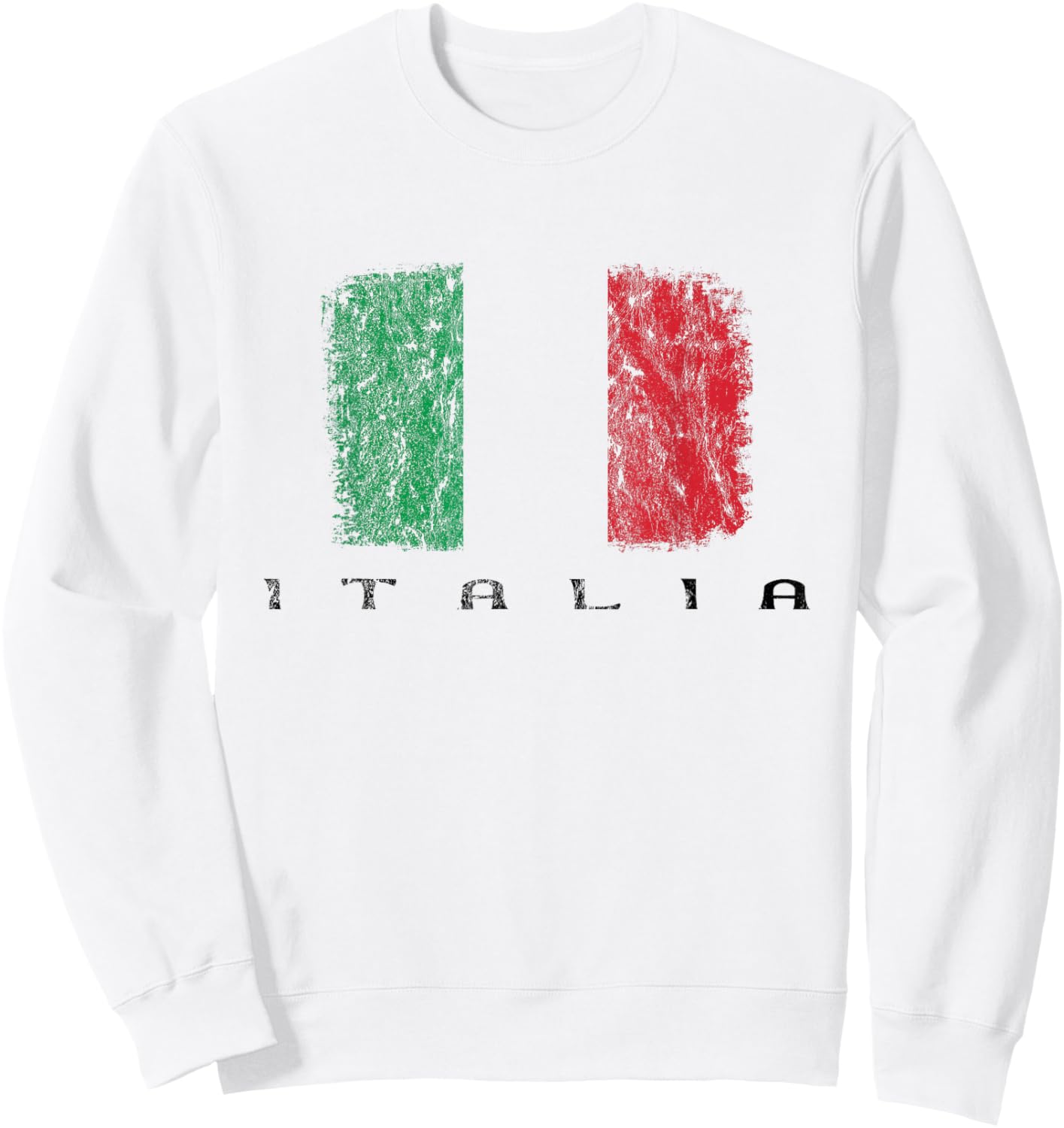 Italia Flag, Italian Pride, Italy Vacation, Italy Flag Sweatshirt - Sweatshirt | White
