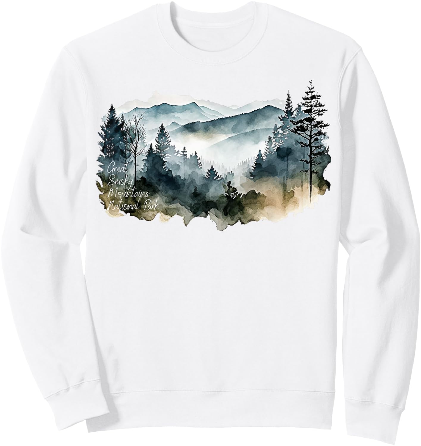 Great Smoky Mountains National Park is National Park Gifts Sweatshirt - Sweatshirt | White
