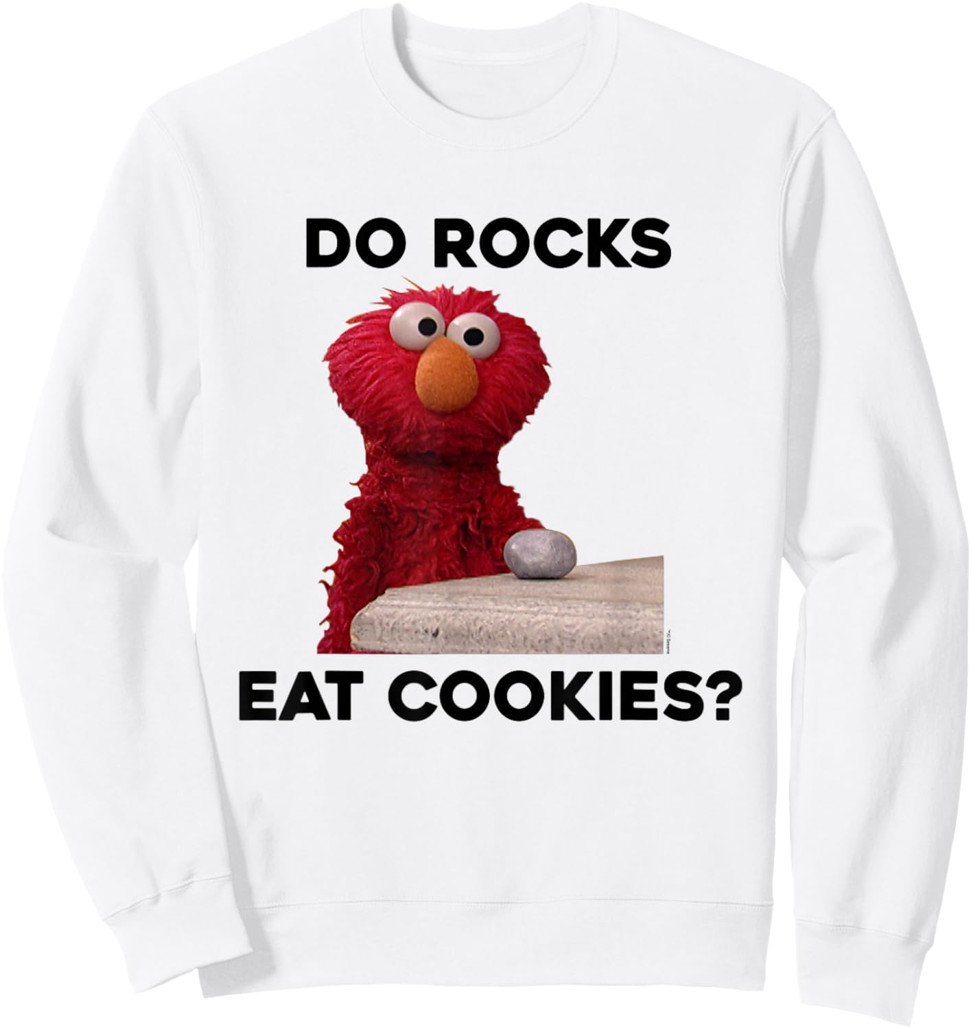Sesame Street Elmo Do Rocks Eat Cookies? Sweatshirt - Sweatshirt | White