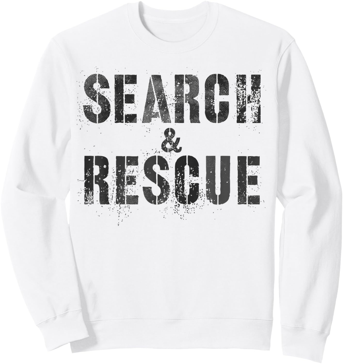 Vintage SEARCH & RESCUE S.A.R Dept Uniform SAR Bright Orange Sweatshirt - Sweatshirt | White