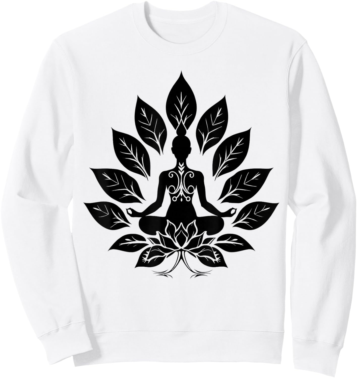 Meditation Buddhist Zen Buddha Spirituality Spiritual Yoga Sweatshirt - Sweatshirt | White