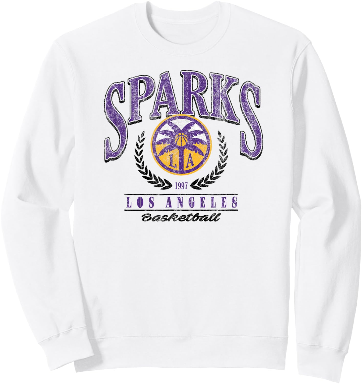 WNBA Los Angeles Sparks Top Class Out of Bounds Sweatshirt - Sweatshirt | White