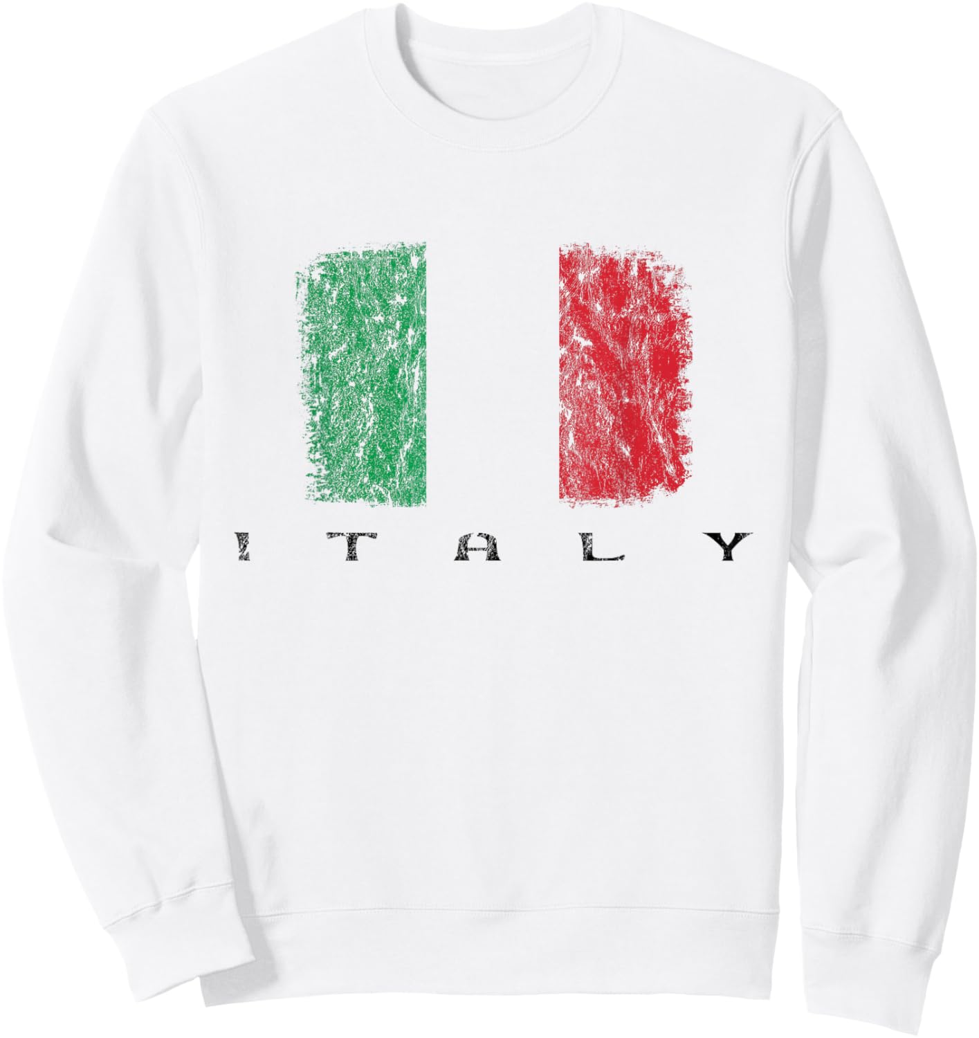 Italia Flag, Italian Pride, Italy Vacation, Italy Flag Sweatshirt - Sweatshirt | White