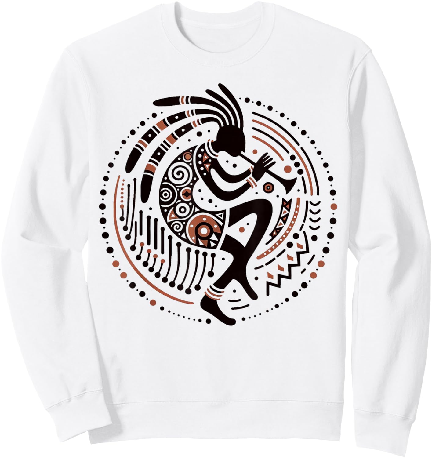 Kokopelli Native American Women Kids Kokopelli Sweatshirt - Sweatshirt | White