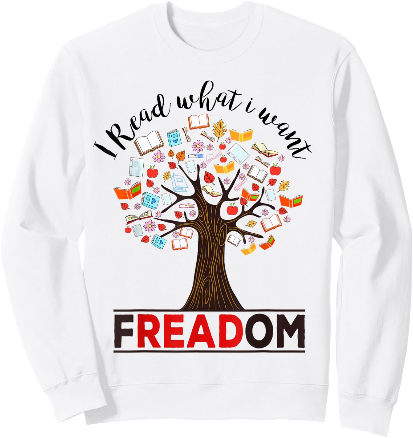 I Read What i Want - Banned Books Week Librarian Small Sweatshirt - Sweatshirt | White