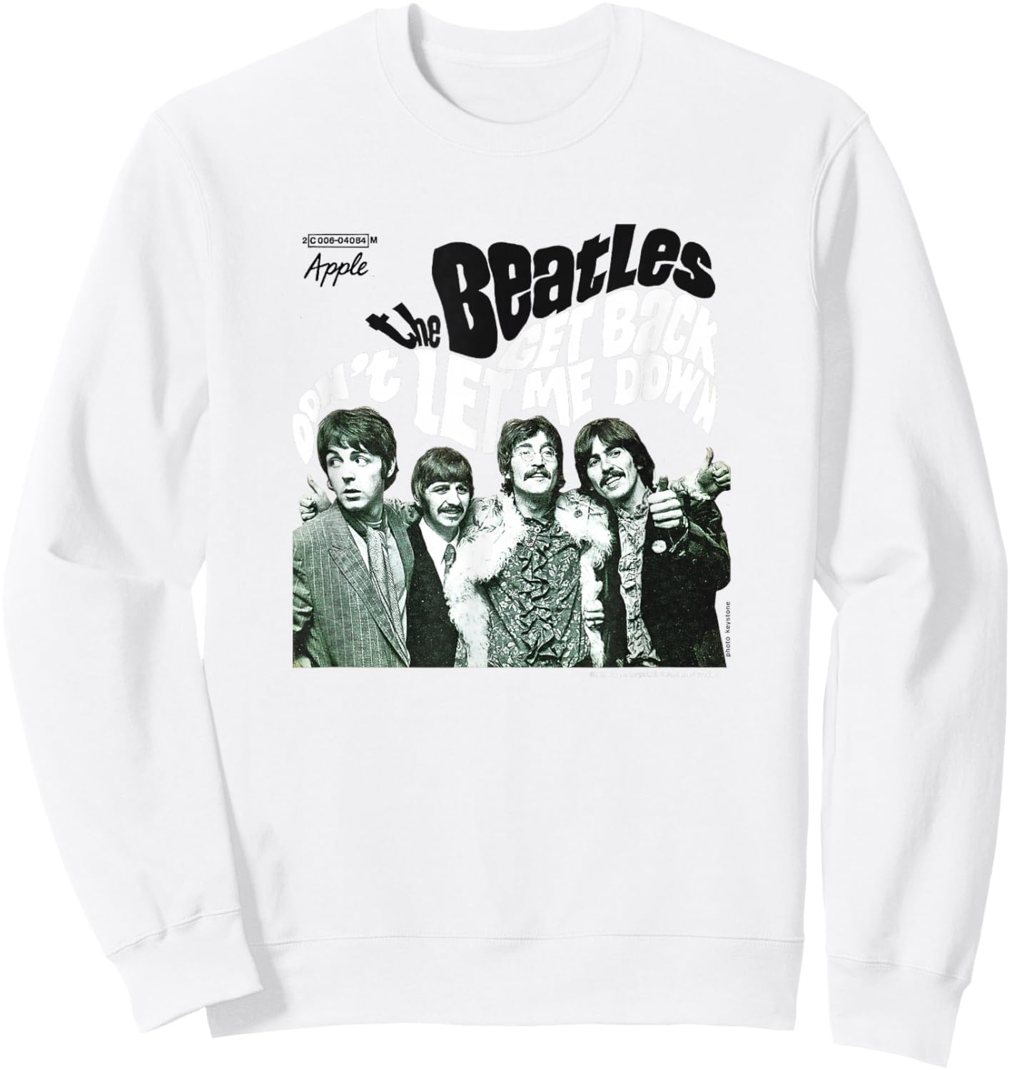 The Beatles - Go back Don't let me down Sweatshirt - Sweatshirt | White