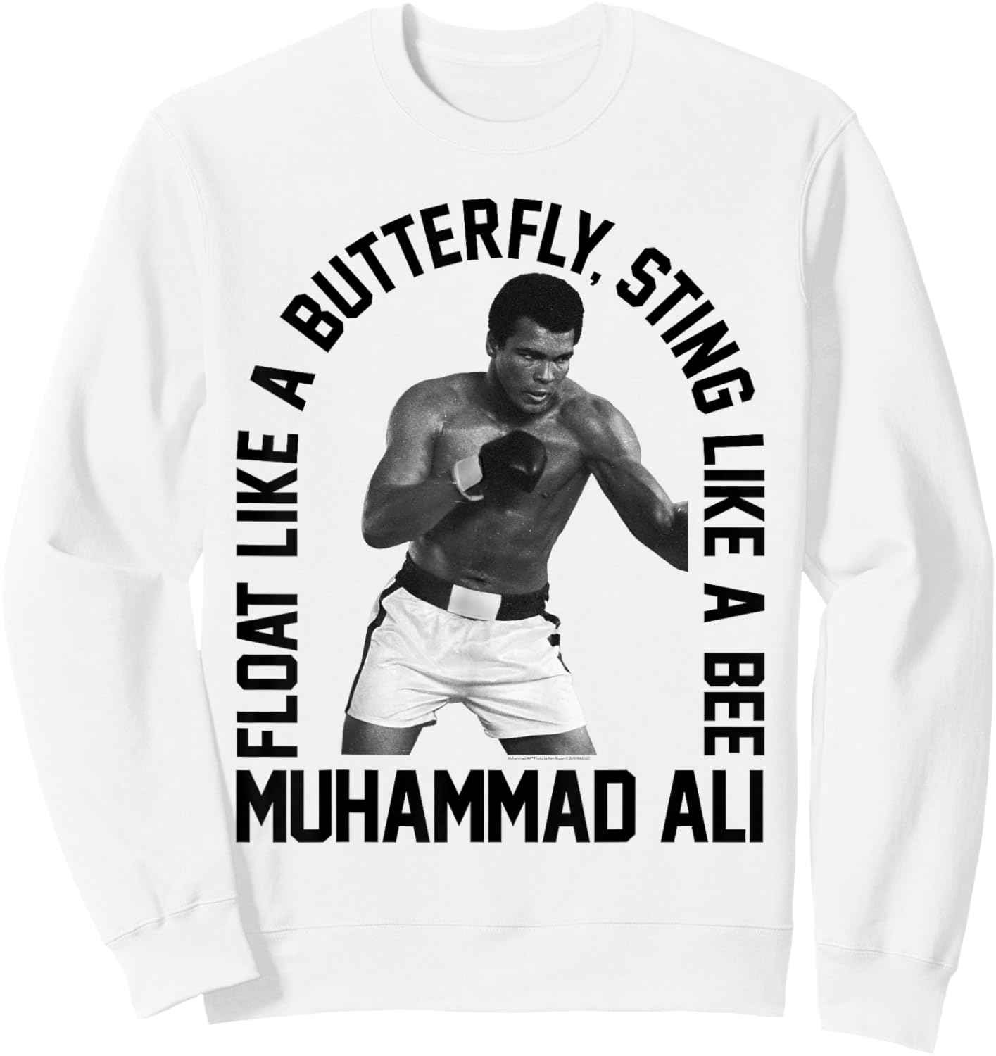 Muhammad Ali - Butterfly Sting Sweatshirt - Sweatshirt | White