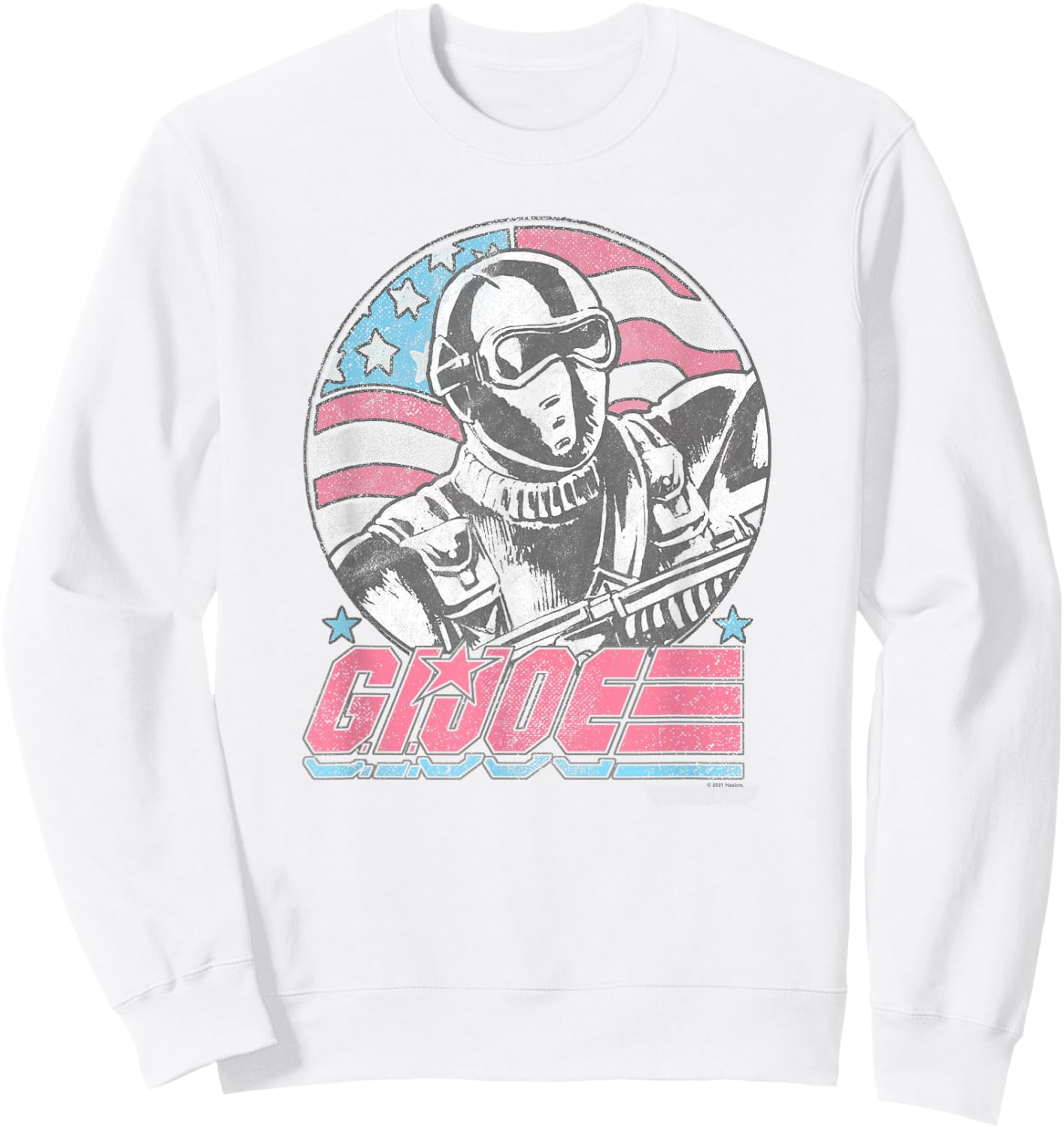 G.I. Joe Fourth of July Snake Eyes Circle Portrait Sweatshirt - Sweatshirt | White