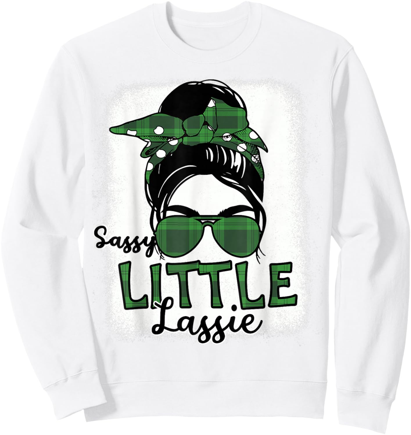 Girl St Patricks Day Sassy Little Lassie Cute Women Toddler Sweatshirt - Sweatshirt | White