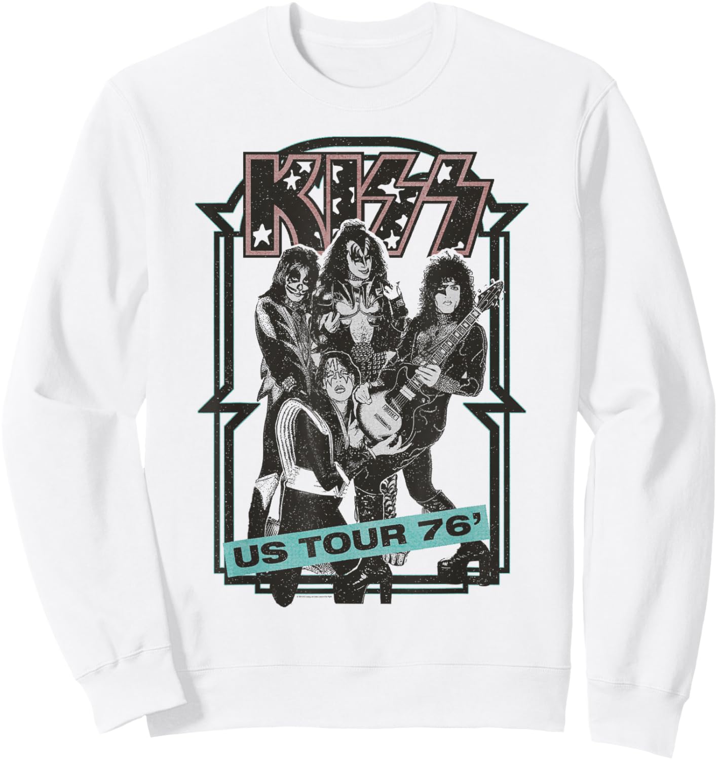 KISS - US Tour 1976 Sweatshirt - Sweatshirt | White