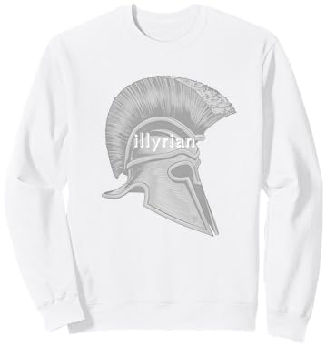 Illyrian Albanian Kosovo Albania Eagle Sweatshirt - Sweatshirt | White